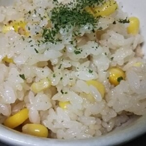 【簡単】スイッチポン！でツナ＆コーンご飯